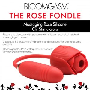 Alternative view of 10X Romping Rose Suction and Thrusting Vibrator