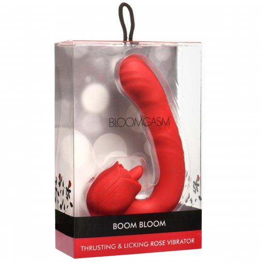 Boom Bloom Thrusting & Licking Rose Vibrator - Image 7