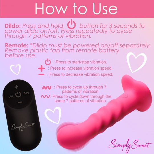 21X Vibrating Ribbed Silicone Dildo - Image 7