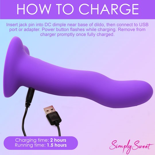 21X Vibrating Wavy Silicone Dildo - Image 10