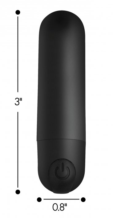 Vibrating Bullet with Remote Control - Black - Image 4