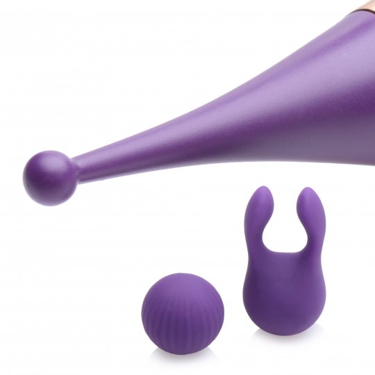 Pulsing G-spot Pinpoint Silicone Vibrator with Attachments - Image 4