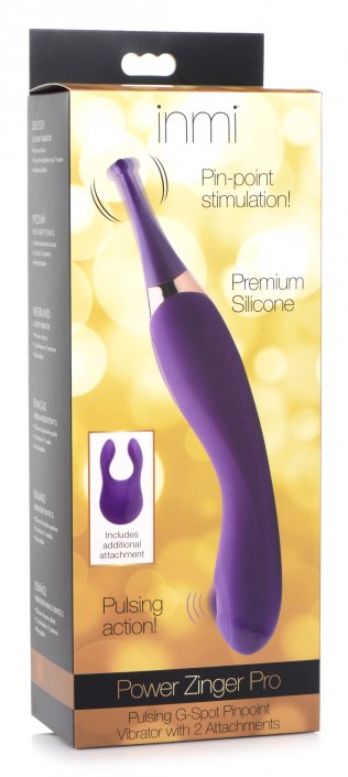Pulsing G-spot Pinpoint Silicone Vibrator with Attachments - Image 9
