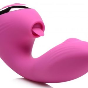 Alternative view of 10X Licking G-Throb Rechargeable Silicone Vibrator