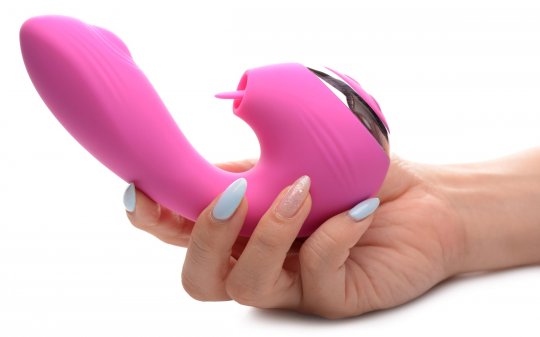 10X Licking G-Throb Rechargeable Silicone Vibrator - Image 7