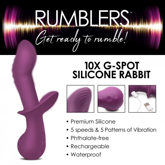 10X G-Spot Silicone Vibrator - Image 6