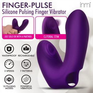 Alternative view of Finger-Pulse Silicone Pulsing Finger Vibrator